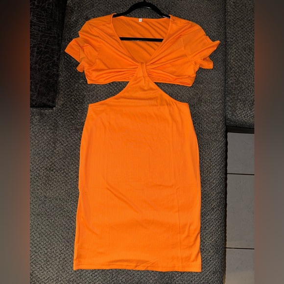 CLO ICOOL Women's Short Sleeve Split Bodycon Mini Dress - Picture 5 of 8